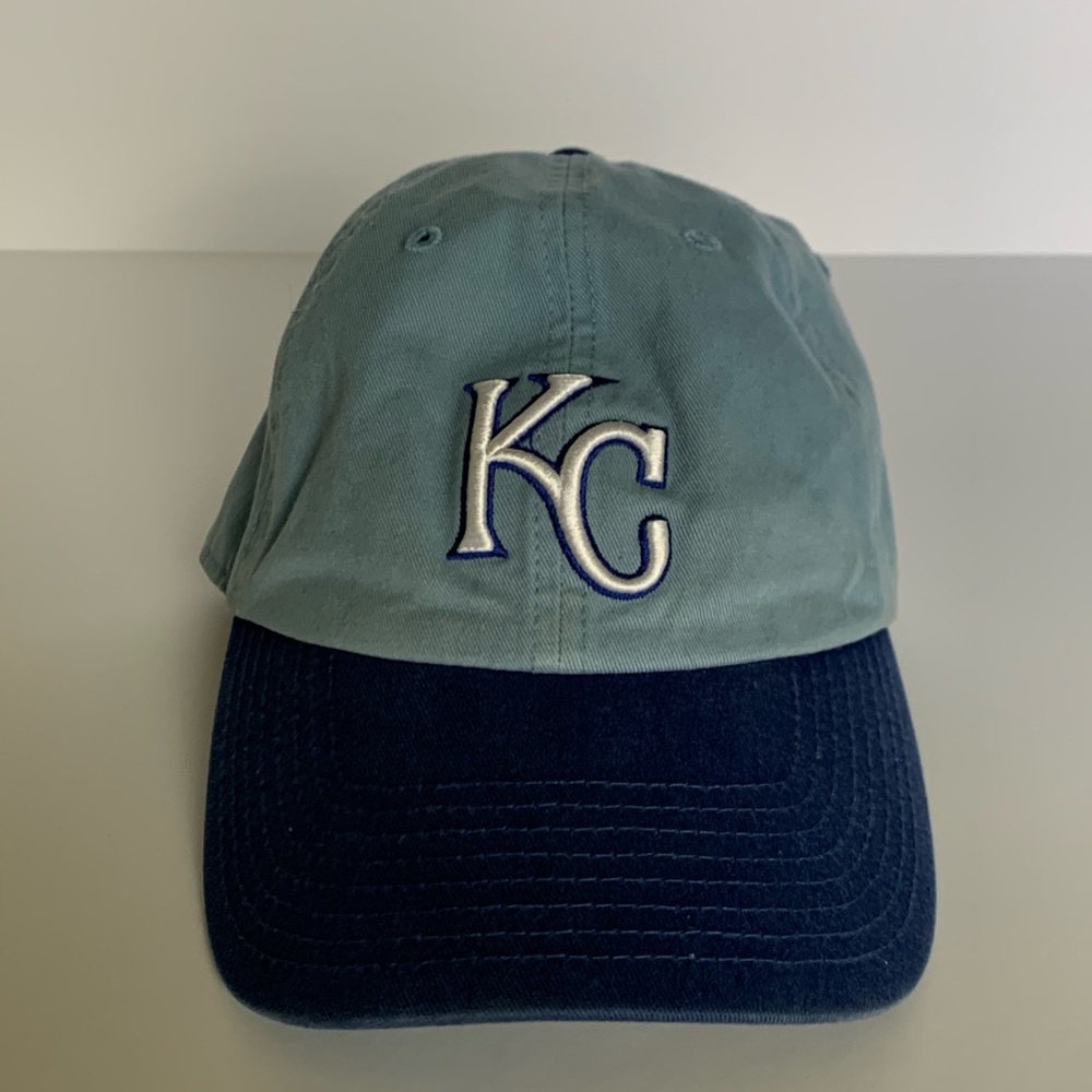 Kansas City Royals cap.